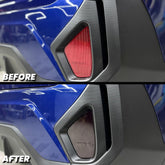 2024+ Subaru Crosstrek Rear Bumper Reflector Pre-Cut Overlay Smoked