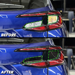 2024+ Subaru Crosstrek Smoked Tail Light Turn Signal and Reverse Pre-Cut Overlay