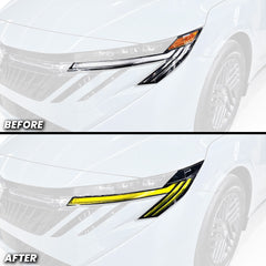 Headlight DRL Daytime Running Lights Pre-cut Overlay Tint and Amber Delete compatible with 2026+ Nissan Sentra