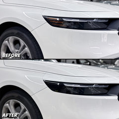 Headlight Amber Delete Smoked Pre-Cut Overlay compatible with 2023+ Honda Accord 11th Gen
