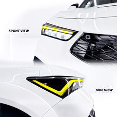 Headlight DRL Daytime Running Lights and Amber Delete Pre-cut Overlay Tint for 2023+ Acura Integra