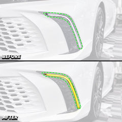 Fog light Pre-cut Overlay Accent Tint compatible with 2025+ Toyota Camry SE XSE