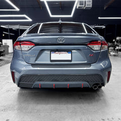 2020-2023 Toyota Corolla Sedan Rear Bumper Diffuser Pin-Stripes