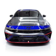 Front Bumper Fang Accent Pin Pre-cut Overlay compatible with 2024+ Elantra N and N-line