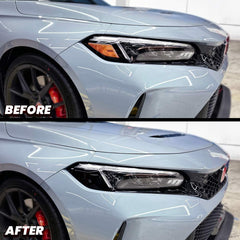 Headlight Amber Delete Pre-cut Smoke Overlay for 2022+ Honda Civic Hatch Sedan Type-R FL5