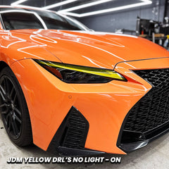 Headlight DRL Daytime Running Light Tint and Amber Delete Pre-Cut Overlay for 2021-2025 Lexus IS300 IS350 IS3500