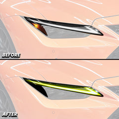 Headlight DRL Daytime Running Light Tint and Amber Delete Pre-Cut Overlay for 2021-2025 Lexus IS300 IS350 IS3500