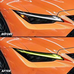 Headlight DRL Daytime Running Light Tint and Amber Delete Pre-Cut Overlay for 2021-2025 Lexus IS300 IS350 IS3500