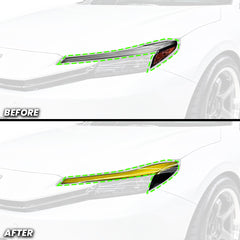 Headlight DRL Daytime Running Lights Pre-cut Overlay Tint and Amber Delete for 2026+ Prelude