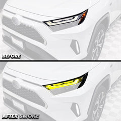 Headlight DRL Daytime Running Light Tint and Eye-lid Amber Delete Pre-Cut Overlay for 2022-2025 RAV4