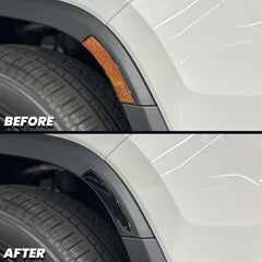 Rivian R1S R1T Front Bumper Reflector Pre-cut Overlay Smoked