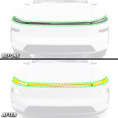 Headlight DRL Daytime Running Lights Pre-cut Overlay Tint Compatible With 2025+ Tesla Model Y