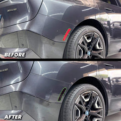 2021-2024 Bmw iX xDrive50 M60 Rear Bumper Reflector Pre-Cut Overlay SMOKE BLACKOUT