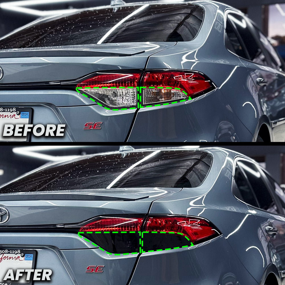 2020-2024 Toyota Corolla Sedan Tail Light Turn / Reverse Signal Pre-Cut Overlay