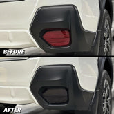 2018-2023 Subaru Crosstrek Smoked Rear Bumper Reflector Pre-Cut Overlay