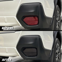 2018-2023 Subaru Crosstrek Smoked Rear Bumper Reflector Pre-Cut Overlay