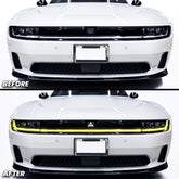 Headlight DRL Daytime Running Lights Pre-cut Overlay Tint compatible with 2025+ Dodge Charger Daytona