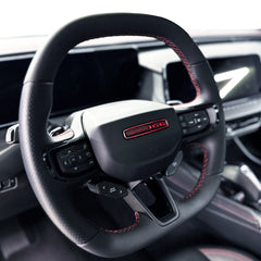 AFDOverlays Steering Wheel Emblem Pre-cut Overlay compatible with 2025+ Dodge Charger Daytona