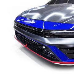 Front Bumper Chrome Grill Delete Pre-cut Overlay Strip for 2024+ Elantra