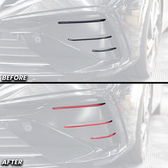 Front Bumper Vent Accent Pin-stripe Pre-Cut Overlay for 2024+ Elantra