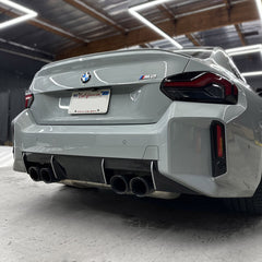 2023+ BMW G87 M2 Rear Bumper Diffuser Pin-Stripe Pre-cut Overlay