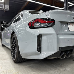 2023+ BMW G87 M2 Rear Bumper Reflector Pre-cut Overlay Smoked