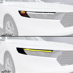 DRL Daytime Running Light and Amber Delete Pre-cut Overlay Tint V1 for 2023+ Honda Accord