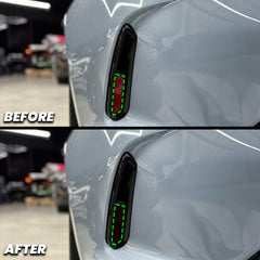 2023+ Honda Civic Type-R FL5 Rear Bumper Reflector Pre-cut Overlay Smoke