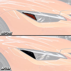 Headlight Amber Delete Pre-cut Overlay Tint compatible with 2021-2025 Lexus IS300 IS350 IS500