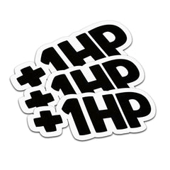 Plus One Horsepower Sticker