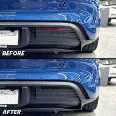 2019-2024 Porsche Taycan Rear Bumper Reflector Pre-cut Overlay