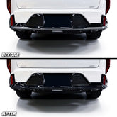 Rear Bumper Gun Metal Chrome Accent Black Out Delete Pre-cut Overlay for 2025+ Kia K4