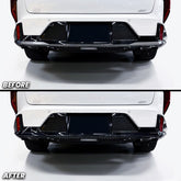 Rear Bumper Gun Metal Chrome Accent Black Out Delete Pre-cut Overlay for 2025+ Kia K4