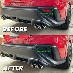 2022+ Subaru WRX Smoked Rear Bumper Reflector Overlay
