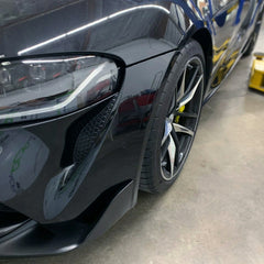 Toyota Supra GR Front Bumper Reflector Tint Pre-Cut Overlay Smoked Black Out