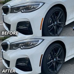 2019-2023 BMW G20 330i M340i Front Bumper Reflector Overlay Tint