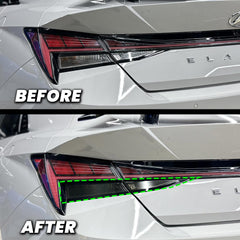 Smoked Tail Light Turn-Reverse Pre-Cut Overlay for 2021+ Elantra N
