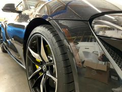 Toyota Supra GR Front Bumper Reflector Tint Pre-Cut Overlay Smoked Black Out