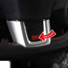 AFD Overlays Steering Wheel Bottom Logo Pre-cut Overlay compatible with 2012-2021 STI