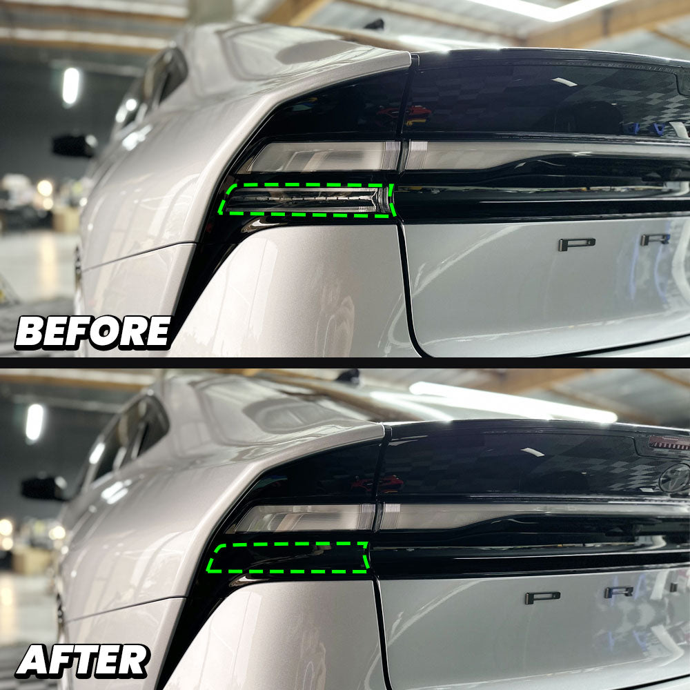 2023+ Toyota Prius Tail Light Turn Signal PreCut Overlay SMOKED AeroFlowDynamics Overlays