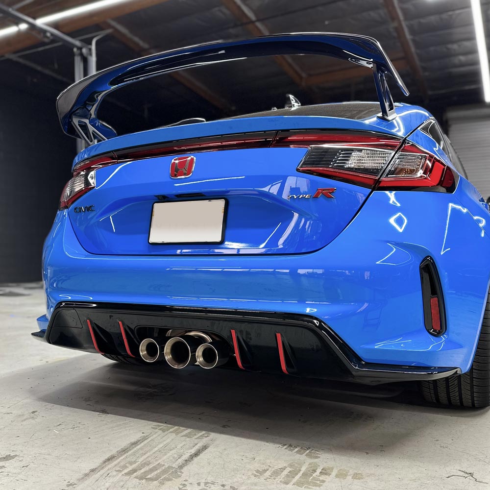 Na2 Type R Diffuser 2023+ Honda Civic Type-R FL5 Diffuser Pin-stripe Pre-cut Overlay ...