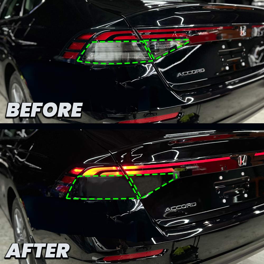 2023+ Honda Accord Tail Light Turn Signal/Reverse Pre-Cut Overlay SMOKED
