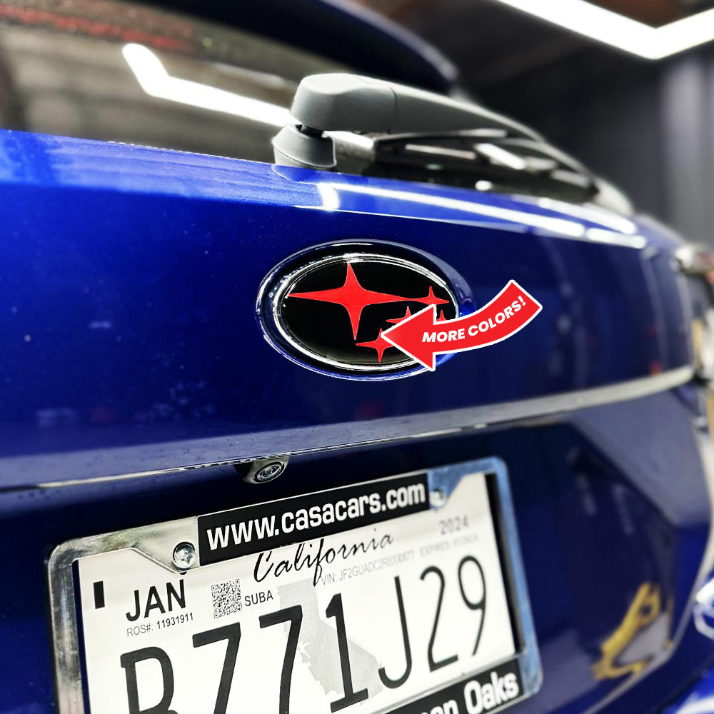 AFD Overlays Front and Rear Pre-cut Emblem Overlays compatible with 2024+ Crosstrek