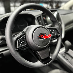 AFD Overlays Steering Wheel Pre-cut Emblem Overlay compatible with Crosstrek