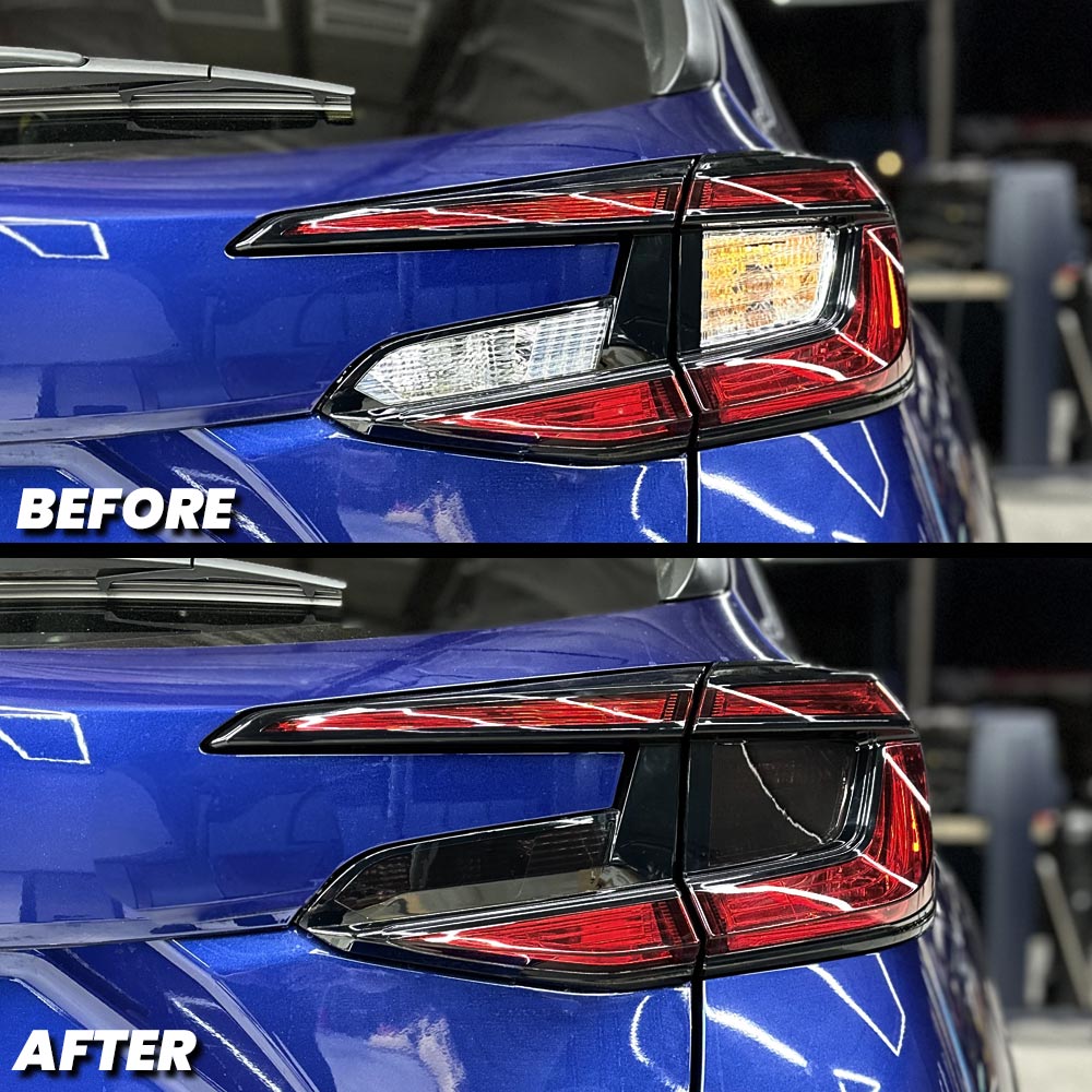 2024+ Subaru Crosstrek Smoked Tail Light Turn Signal and Reverse Pre-Cut Overlay