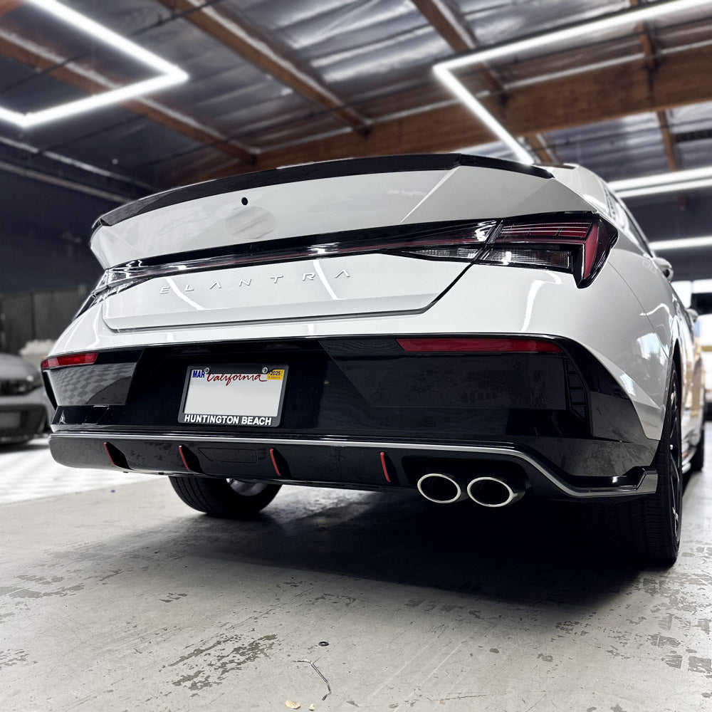 Diffuser Pin-stripe Pre-Cut Overlay for 2024+ Elantra N and Elantra N-line