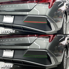 Rear Bumper Reflector Pre-cut Overlay for Hyundai Elantra 2024+