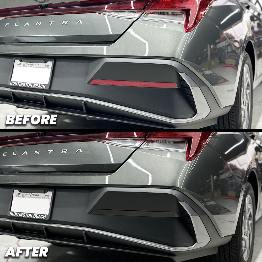 Rear Bumper Reflector Pre-cut Overlay for Elantra 2024+