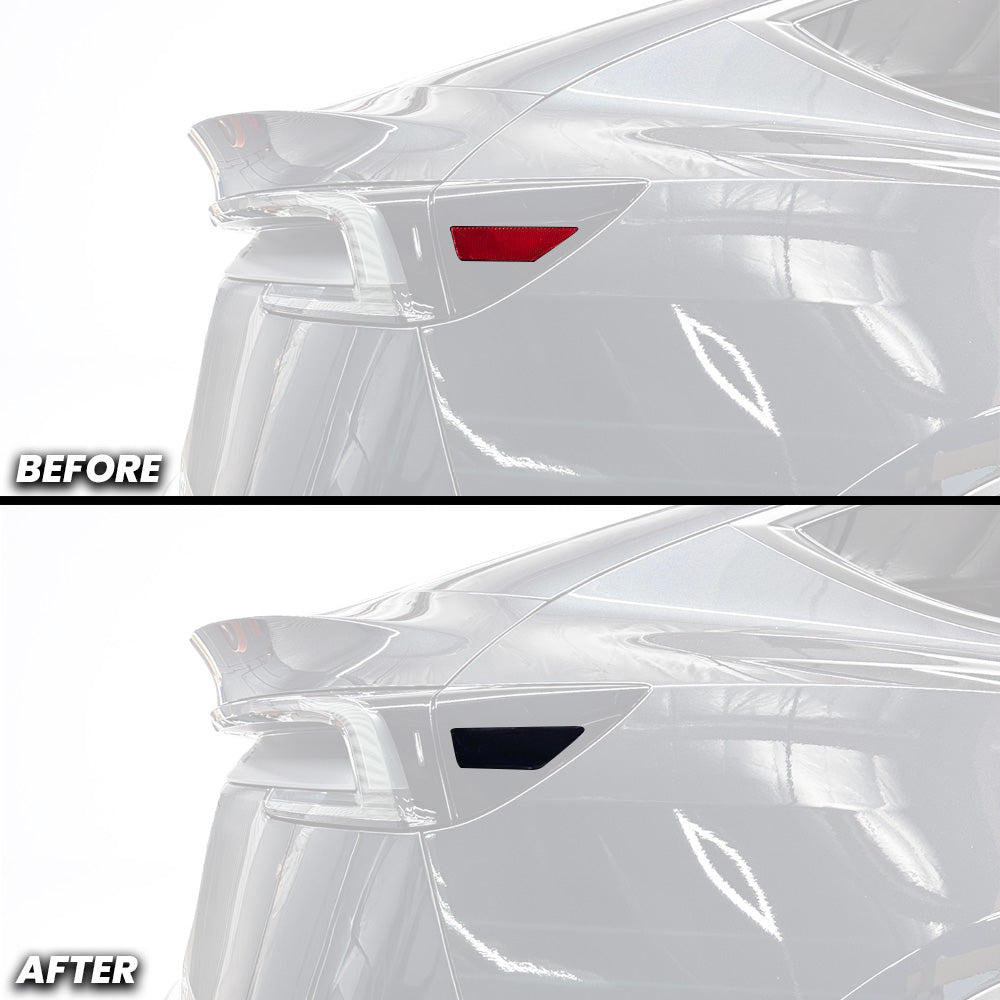 Rear Tail Light Side Marker Reflector Pre-cut Overlay Tint for 2026+ Tesla Model Y