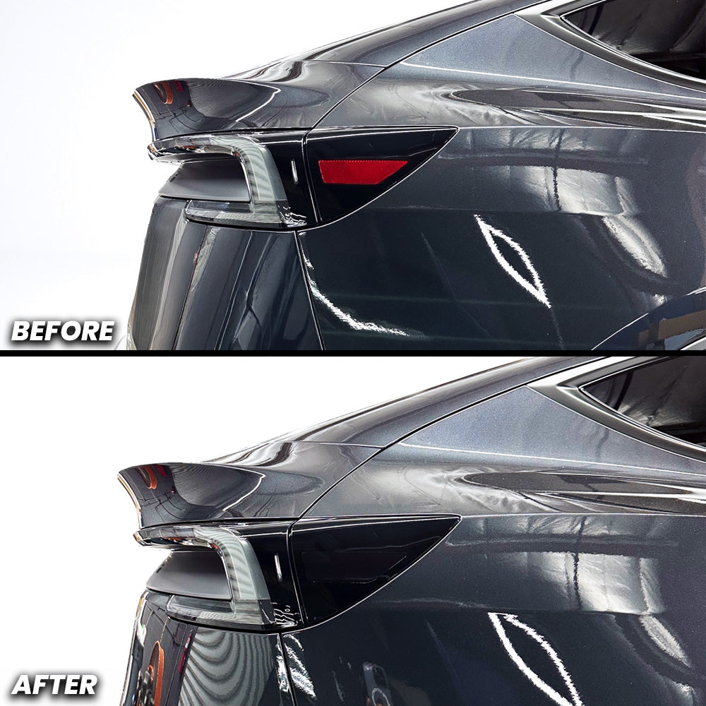 Rear Tail Light Side Marker Reflector Pre-cut Overlay Tint for 2026+ Tesla Model Y